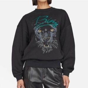 ANINE BING Kenny Panther Sweatshirt